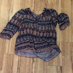 🌴Allisonjoy Boho Top with Crochet Detail